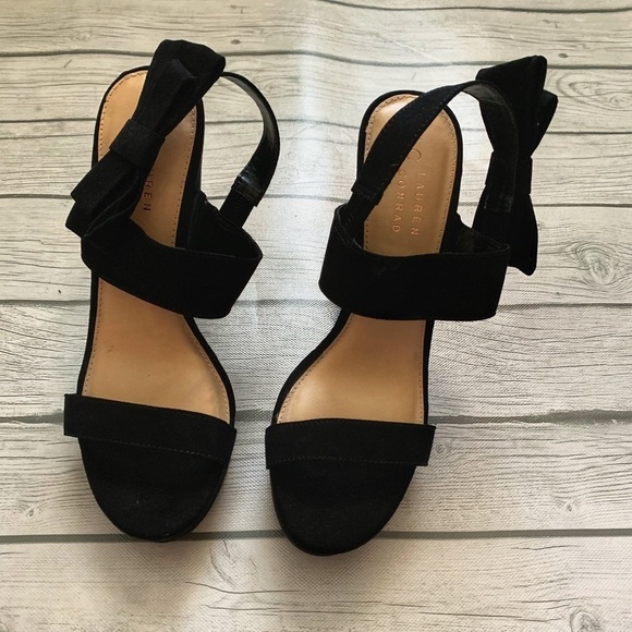 LC Lauren Conrad Shoes - LC Lauren Conrad black high heel shoes-size 8.5